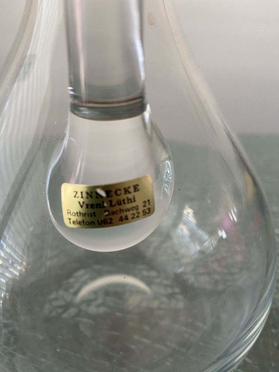 Caraffe: Schöne Schott Cristal Karaffe – Usato da Oftringen venduto da andrax 2