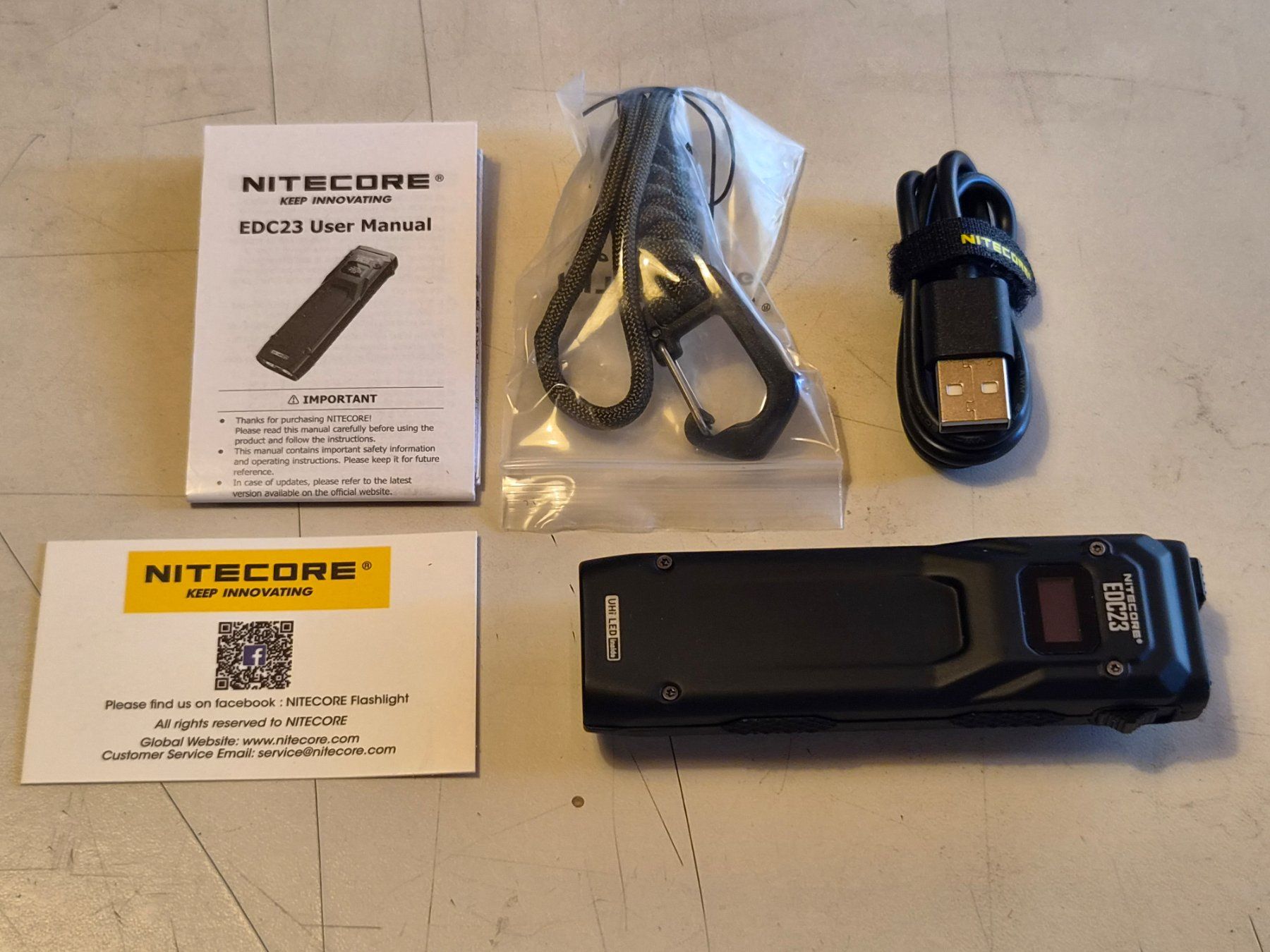 NiteCore Lampade: Ultrakompakte LED Leuchte Nitecore EDC23 2500 Lumen – Usato da Pratteln venduto da Motodrom 9