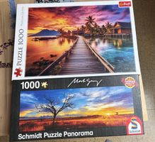 Zwei wunderschöne Puzzle, Sonnenuntergang