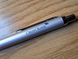 Kugelschreiber CREDIT SUISSE - Stahl/Alu!
