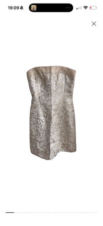 Dolce & Gabbana D&G Gold Strapless Mini Dress XS/S
