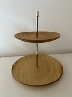 Etagere Holz / Metall, Marke IHR, ca.25cm Durchm., unbenutzt