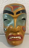 Handgeschnitzte Holzmaske aus Kanada – First Nations Stil