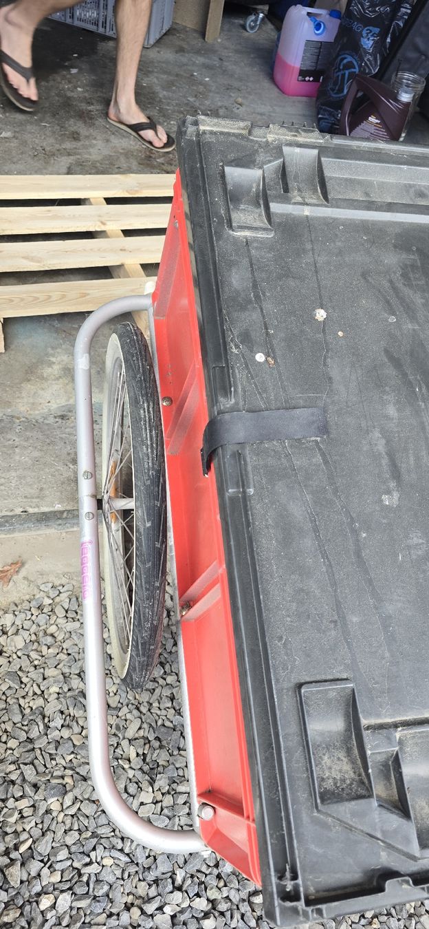 Leggero Rimorchi: Roter Veloanhänger / Einkaufswagen mit Deckel – Difettoso da Geuensee venduto da Megi45 3