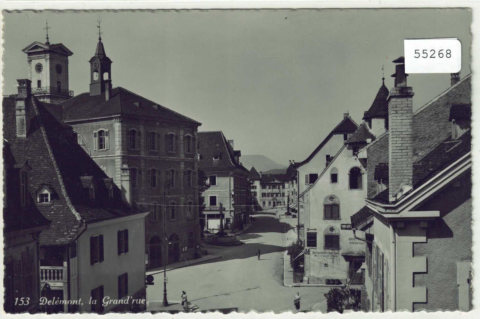 Cartoline postali: Delemont - La grand'rue – Usato da Ettingen venduto da Kartenplanet