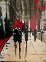Original Acrybild: Elena Radzetska-Becker "Stadtleben"