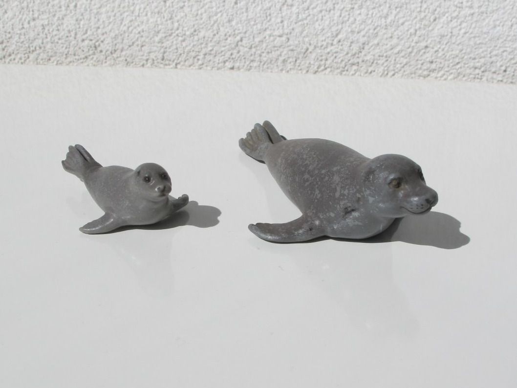 Schleich Figuren: Schleich 14171 Seehund & 14169 Heuler, Robbe – Gebraucht aus Vilters von hedi00
