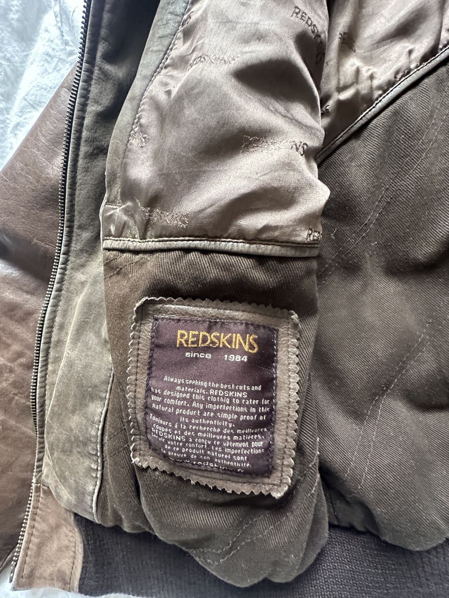 Redskins Giacche: Vintage Redskins Lederjacke Bomber Gr M braun – Usato da Bern venduto da estelle.lia 4