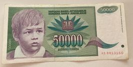 Jugoslawien 50‘000 Dinar 1992