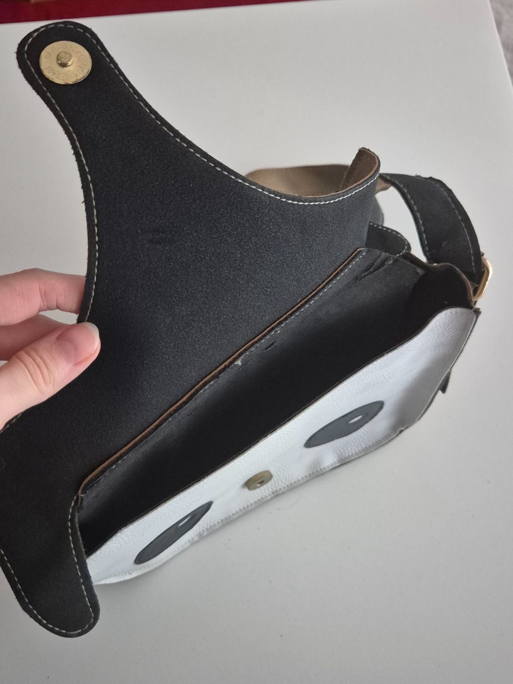 Borse: Tasche mit Eulen/Fuchs Gesicht Beige Braun – Usato da Zürich venduto da pau_y8mv 2