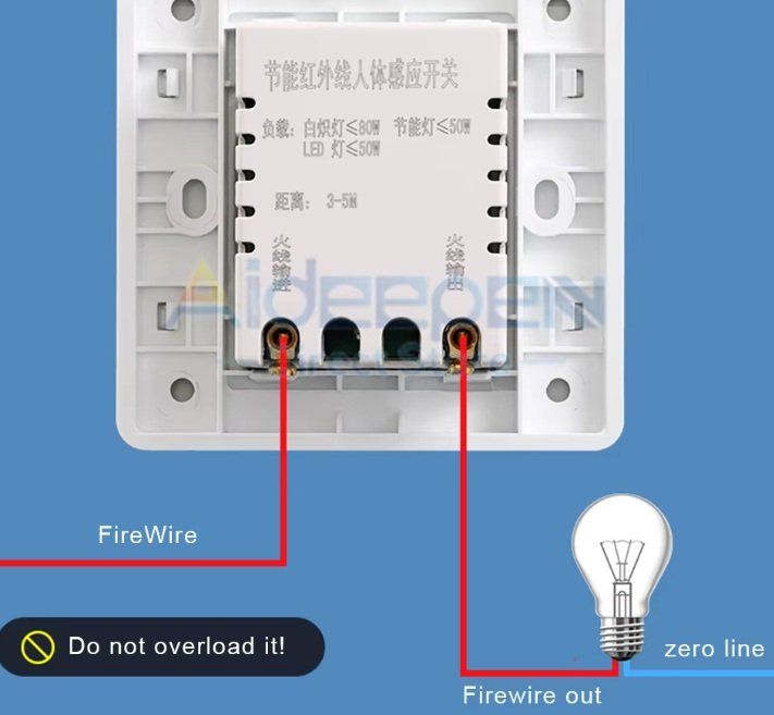 Bewegungssensor Lichtschalter, neuwertig 3