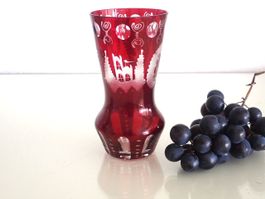 Vase Glas Antik Vintage Böhmen Egermann ?