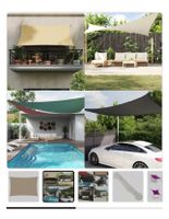 Sonnensegel Oxford-Gewebe Rechteckig 3x5 m Beige