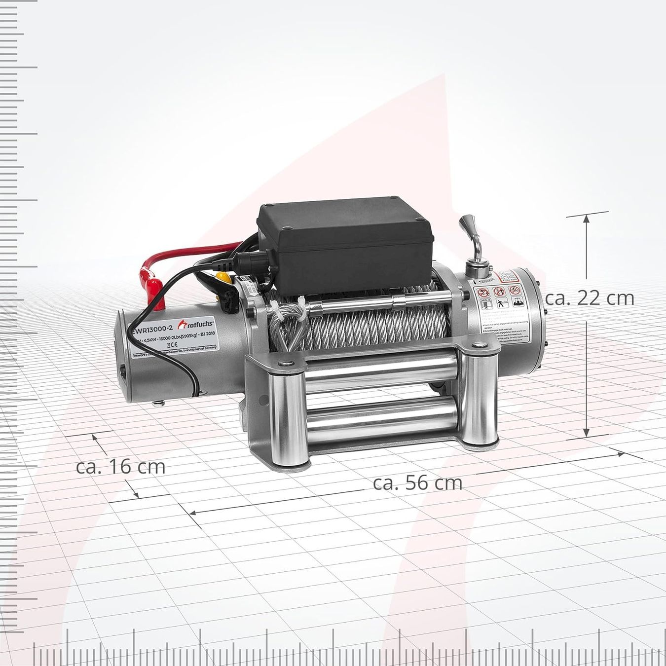 Altro per stoccaggio & trasporto: Rotfuchs EWR13000 Seilwinde 12V 5900kg – Nuovo e nell'imballaggio originale da Bottighofen venduto da zaap 6