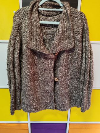 Warme Strickjacke, Cardigan, Gr. XL Herbst-Look!
