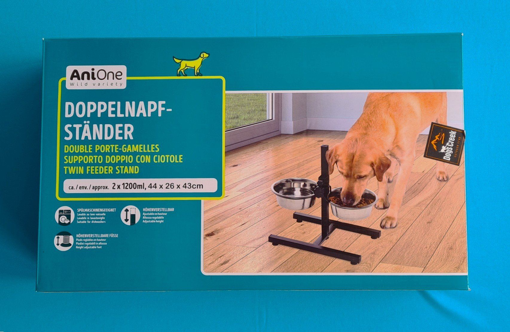 Sonstige Dekorationen & Accessoires: Doppelnapfständer für Hunde – Gebraucht aus Saland von V-Tour 1