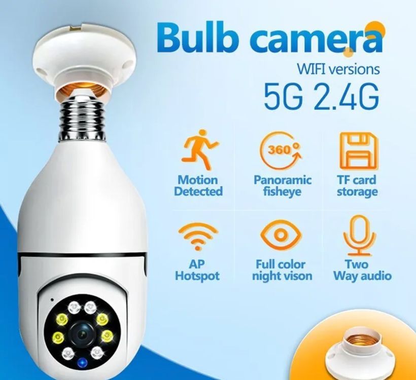 Videocamere: Caméra de permission Intérieure Wifi 5G Bulbe – Nuovo e nell'imballaggio originale da Marly venduto da gol_7sfs 3
