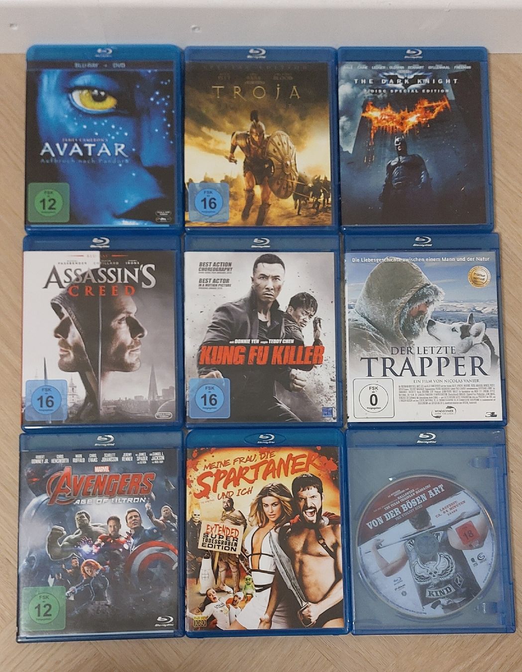 Alle DVDs: 9 BlueRay Filme – Gebraucht aus Grenchen von Lego1as