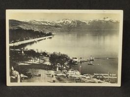 Ouchy-Lausanne. Le Quai et les Alpes Vaudoises