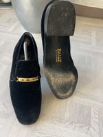 BALLY MADE IN SWITZERLAND Vintage Samt Loafers 41.5 EU 7.5 E