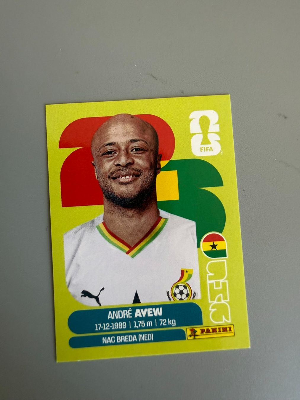 Panini Carte collezionabili: Panini Andre Ayew GHA17 – Usato da Liebefeld venduto da Ronaldo-1996