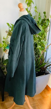 Sublime manteau GRIZAS Gr. S / M 100% coton bleu vert