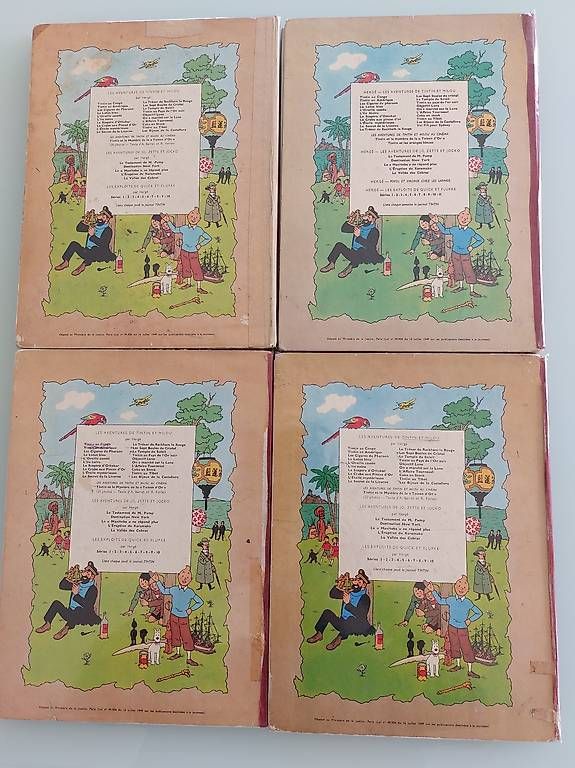 Comics: 4 BD's des aventures de Tintin  – Gebraucht aus Martigny von paquito60 4