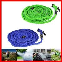 15m Flexibler Gartenschlauch grün Düse