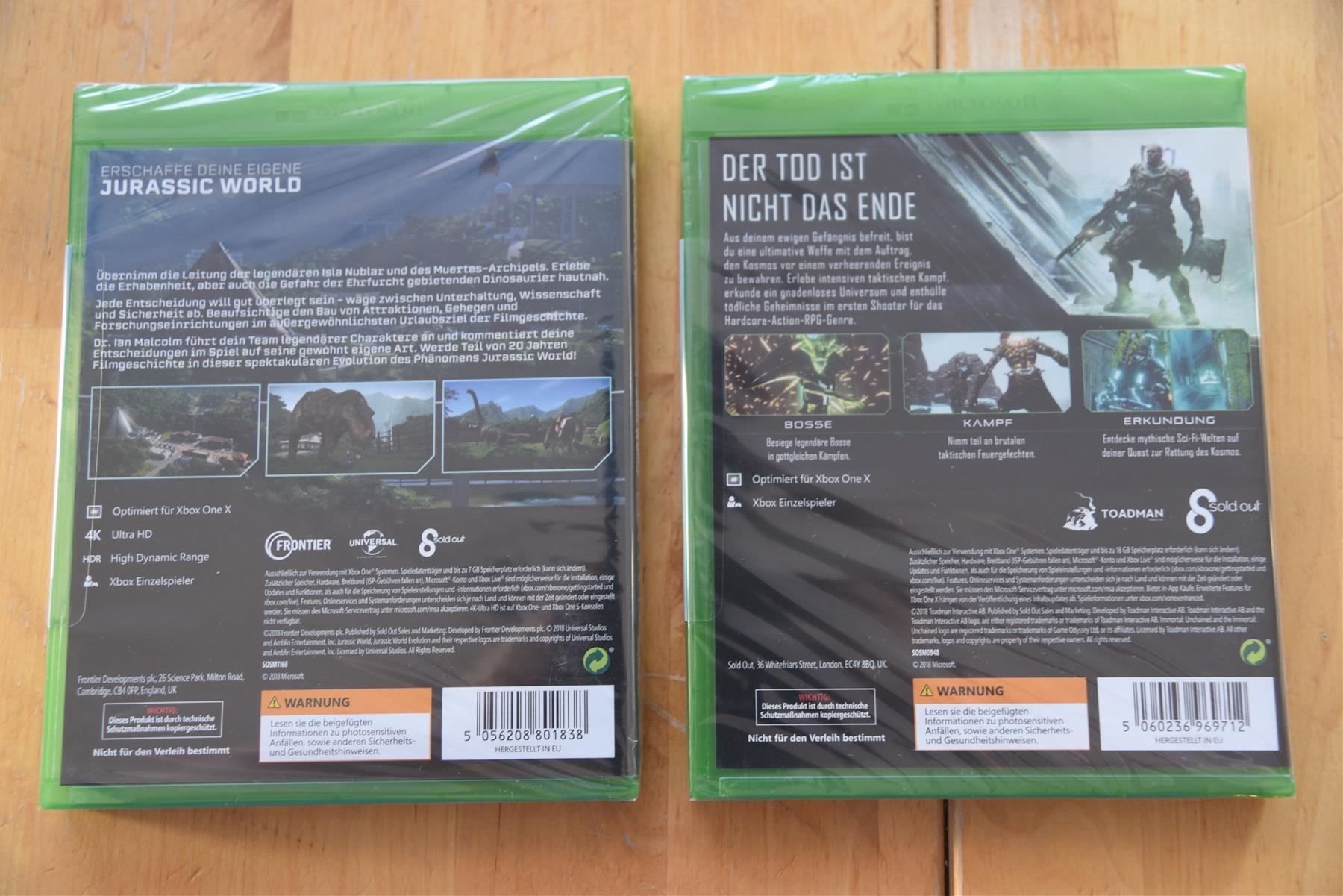 Giochi: Immortal Unchained + Jurassic World – Nuovo (secondo la descrizione) da Frenkendorf venduto da Fionchen