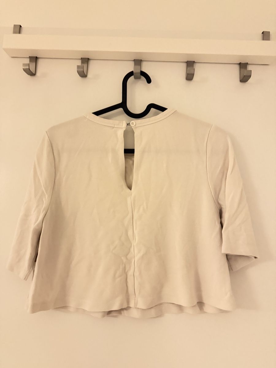 Top: Forever 21 Cropped Top - Stylish Summer Basic! Cream – Usato da Thalwil venduto da zhe_69pd 1
