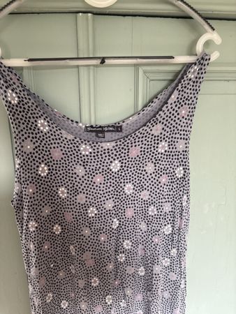 Damen Kleid grau Grösse L geblümt guter Zustand
