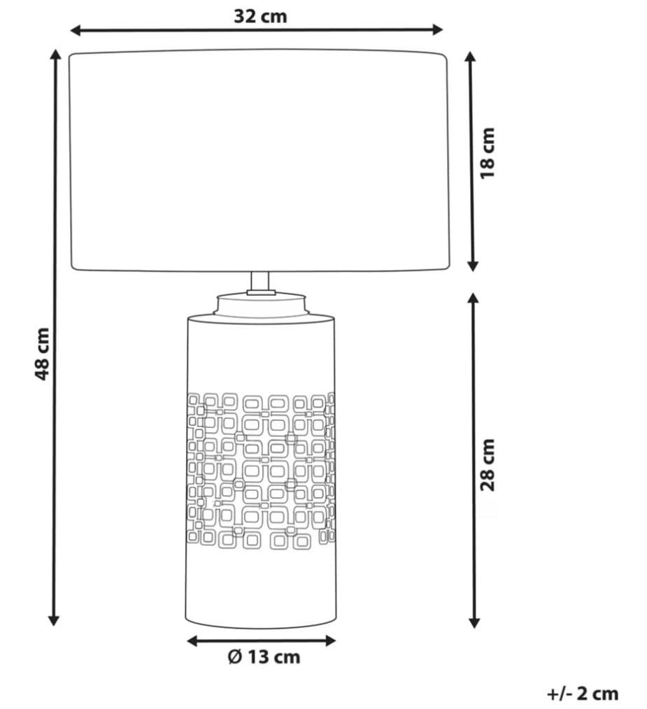 Beliani Lampade: Tischlampe Beliani Cimarron – Nuovo e nell'imballaggio originale da Basel venduto da luc_y866 6