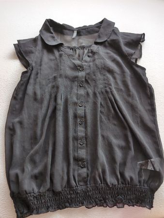 Naf Naf Blouse, Size 36, Summer, Elegant, Black, New!