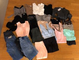 Kleiderpaket 25tlg,XS-S, Jeans, Kleider,Tops,Overall, Shirts