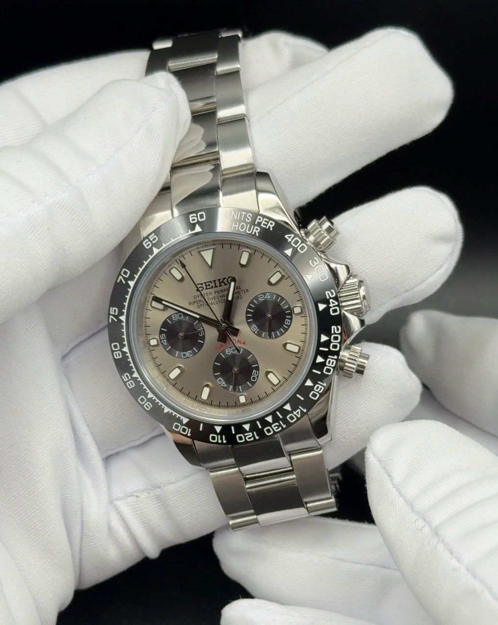 Orologi: Seitona Ghost Grey Chronograph – Nuovo e nell'imballaggio originale da Arnegg venduto da watch-shop 2