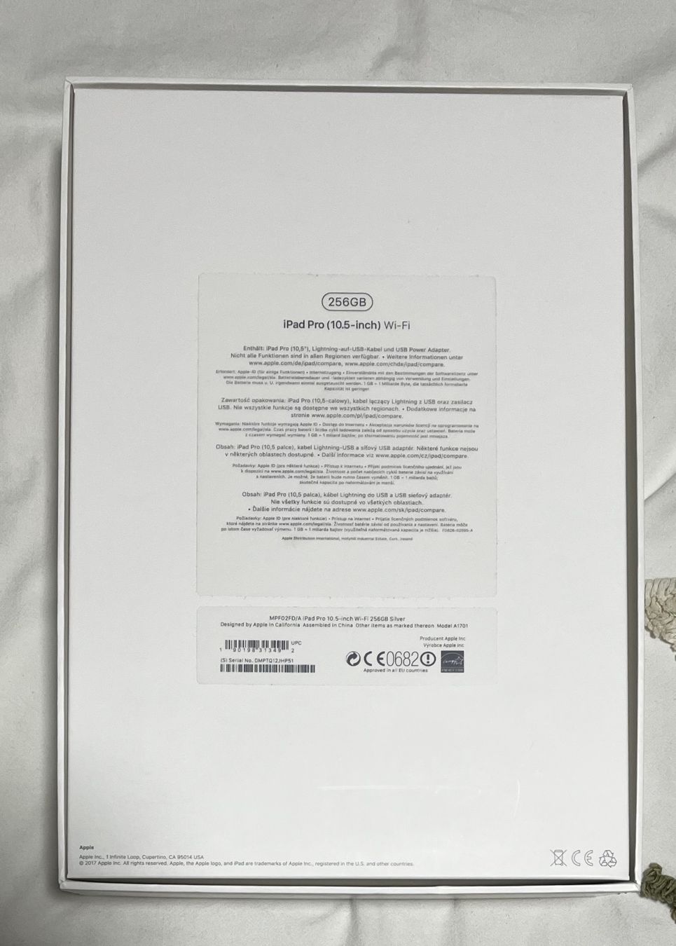 Apple Tablet PC: iPad Pro Wi-Fi 10.5" 2017 mit OVP – Usato da Dübendorf venduto da ser_bs9f 5