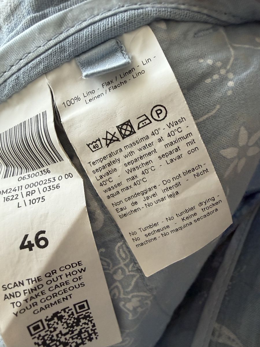 Hosen: Leinen Hose hellblau 120% Lino, Grösse 46  – Gebraucht aus Schattdorf von lestage 4