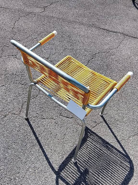 Chaises: Spaghettistuhl in Gelb, vermutl. Schaffner – D'occasion à Neuhausen am Rheinfall par galleria13 1