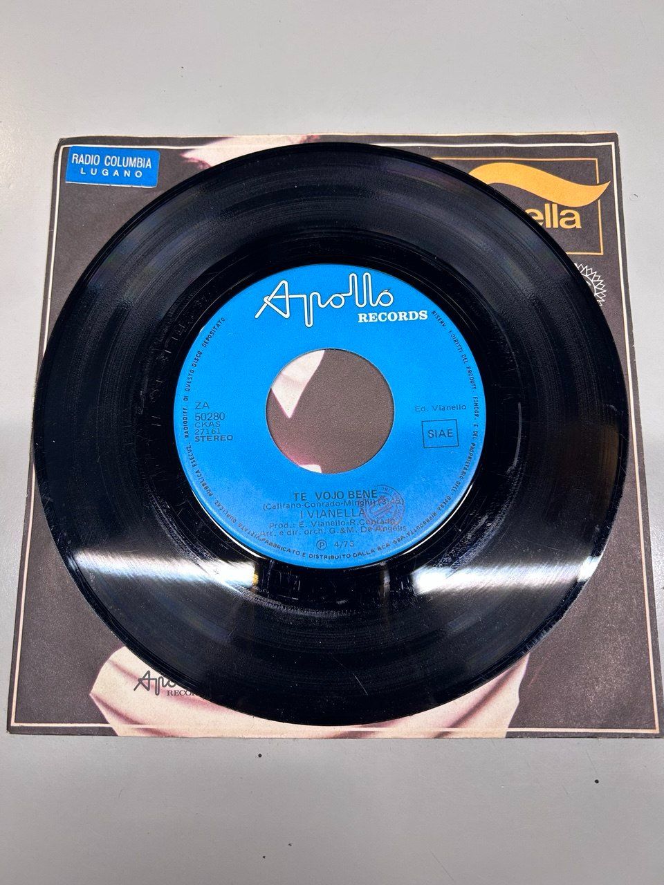 Dischi in vinile: 45 giri dei Vianella "Fijo mio" 1973 – Usato da Giubiasco venduto da LorisVale 1