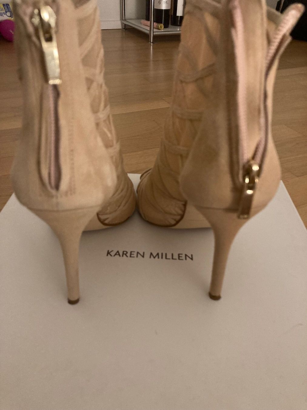 Karen Millen Scarpe da donna: Peep Toes Spitze und Wildleder Nude – Usato da Uitikon Waldegg venduto da sarab6928 1