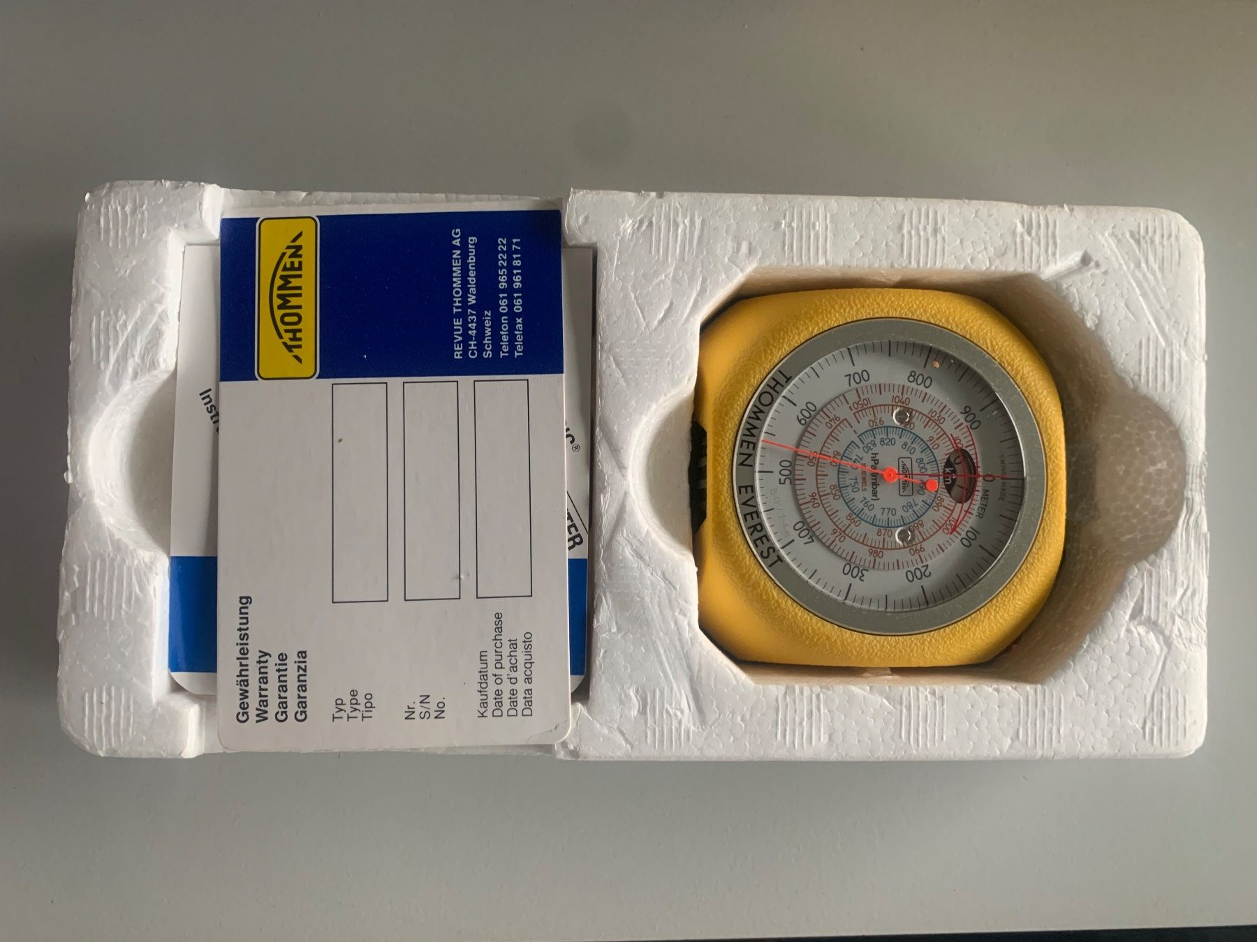 Altri elettrodomestici e apparecchi d’epoca: Thommen Everest 9000m Barometer – Usato da Zürich venduto da rayberg 2