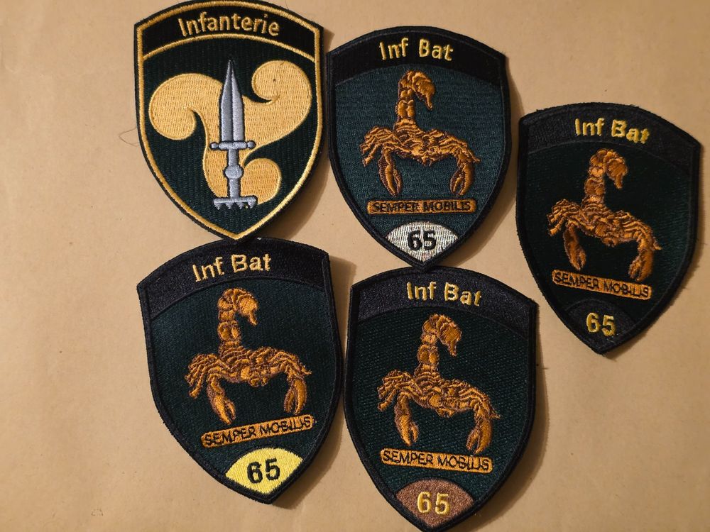 Schweizer Armee Infanterie Batallion 65 Stoffabzeichen (5) (Gebraucht ...