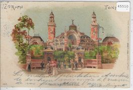 Gruss aus Zürich - Tonhalle - Litho
