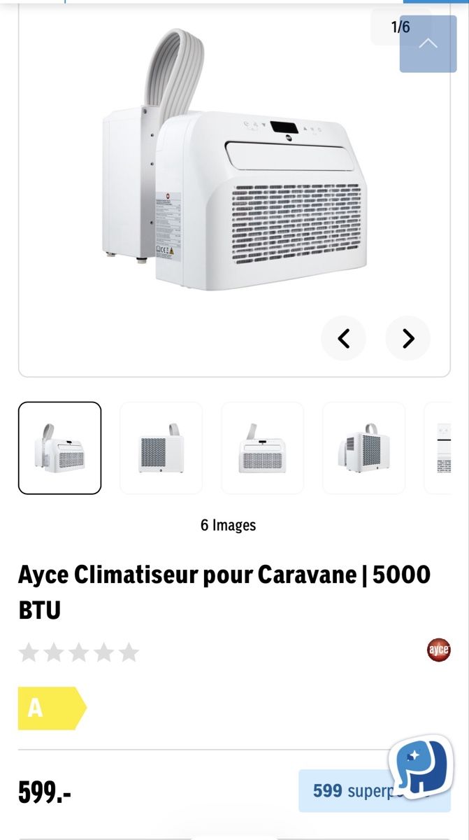 Condizionatori: Ayce Climatiseur pour Caravane | 5000 BTU – Nuovo e nell'imballaggio originale da Renens Vd venduto da flo_5s7q