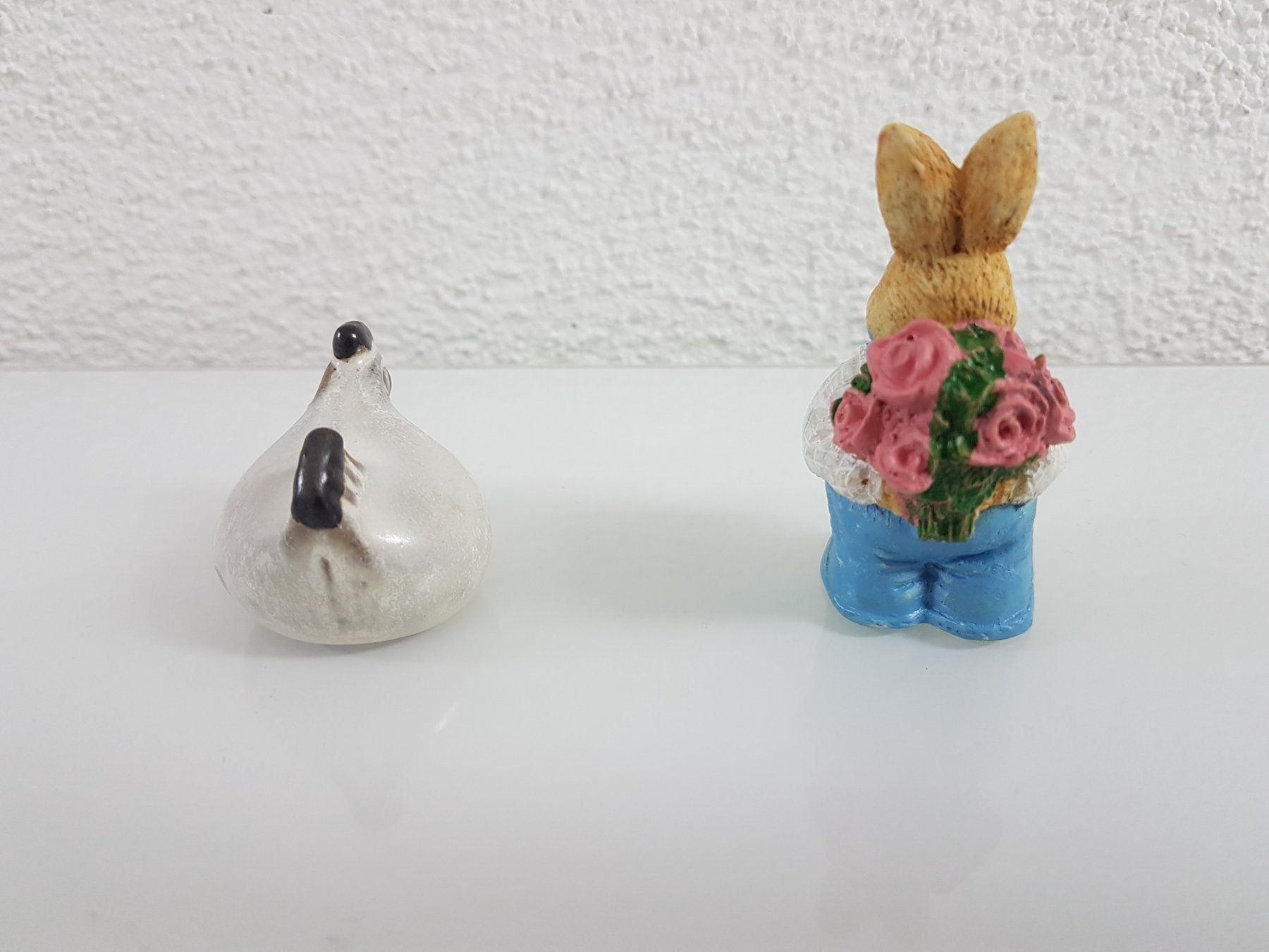 Statuette: Osterfiguren Hase und Huhn – Usato da Lachen SZ venduto da allesweg78 1