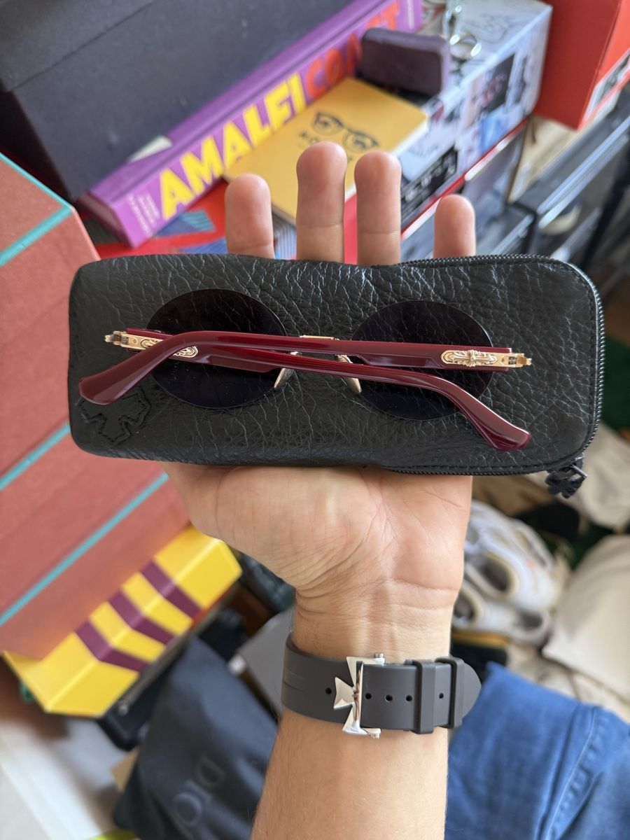 Chrome Hearts Occhiali & Lenti: Chrome Hearts Deep 1 Cherry Sunglasses – Usato da Genève venduto da SG_73 4