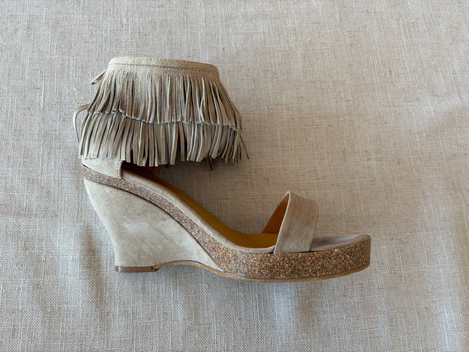 Scarpe da donna: Lustige Sandalen mit Fransen – Usato da Winterthur venduto da anello13 4