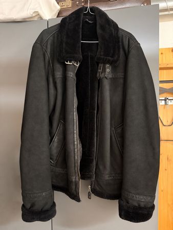 Lederjacke Oakwood schwarz Grösse L sehr guter Zustand