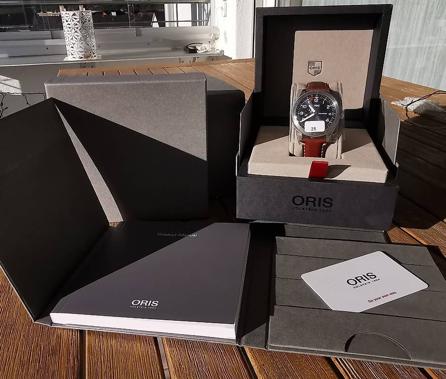 Oris Orologi: Oris Pilatus Big Crown 44 mm ProPilot Timer GMT, blaues Ziff – Nuovo e nell'imballaggio originale da Emmenbrücke venduto da tms1122