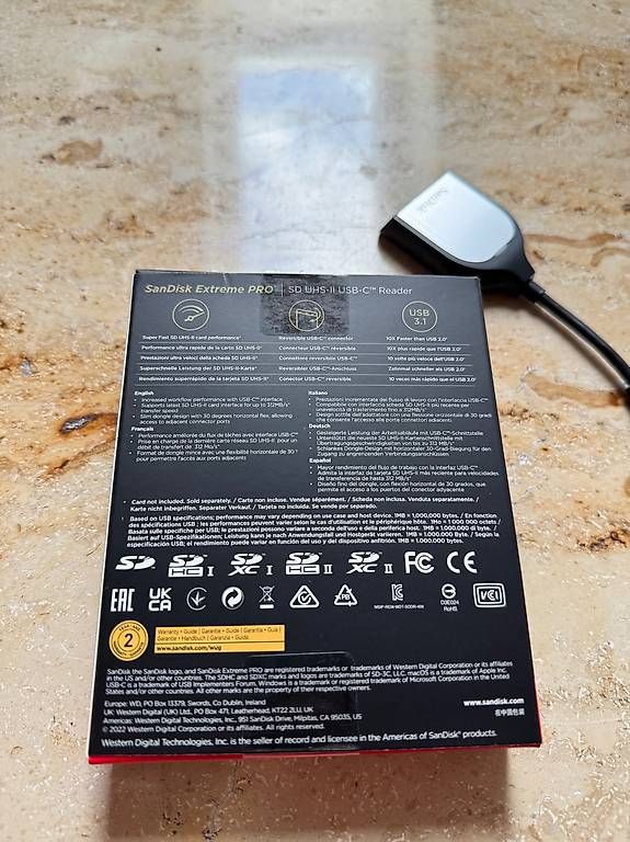 Sandisk Lecteurs de cartes: SanDisk Extreme Pro USB-C Kartenleser – Neuf (Voir description) à St. Margrethen par devin_fr 2